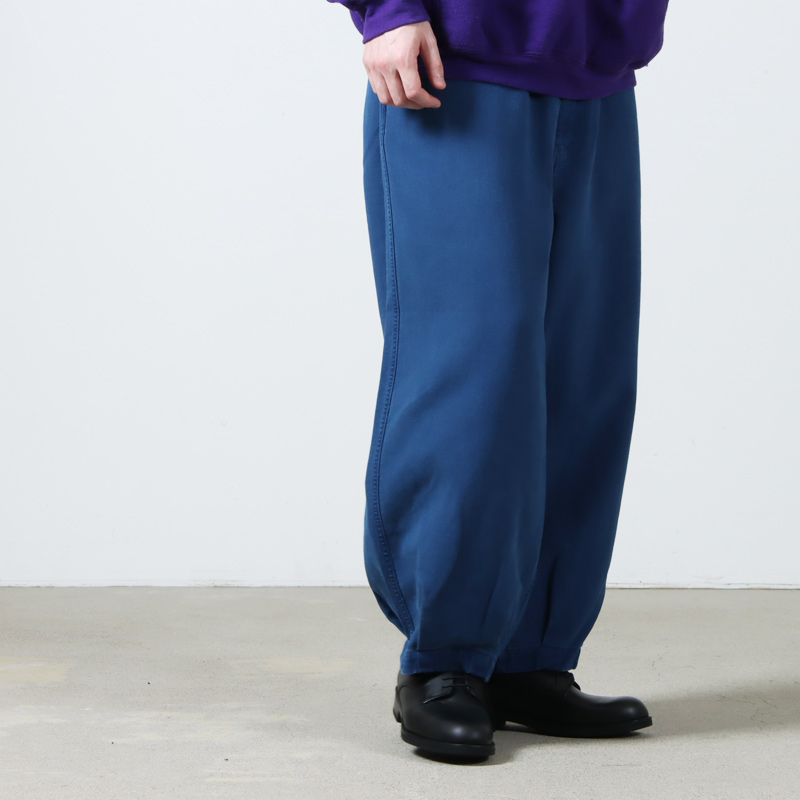 ANACHRONORM (アナクロノーム) INDIGO HEM TUCK EASY PANTS / インディゴ ヘムタックイージーパンツ