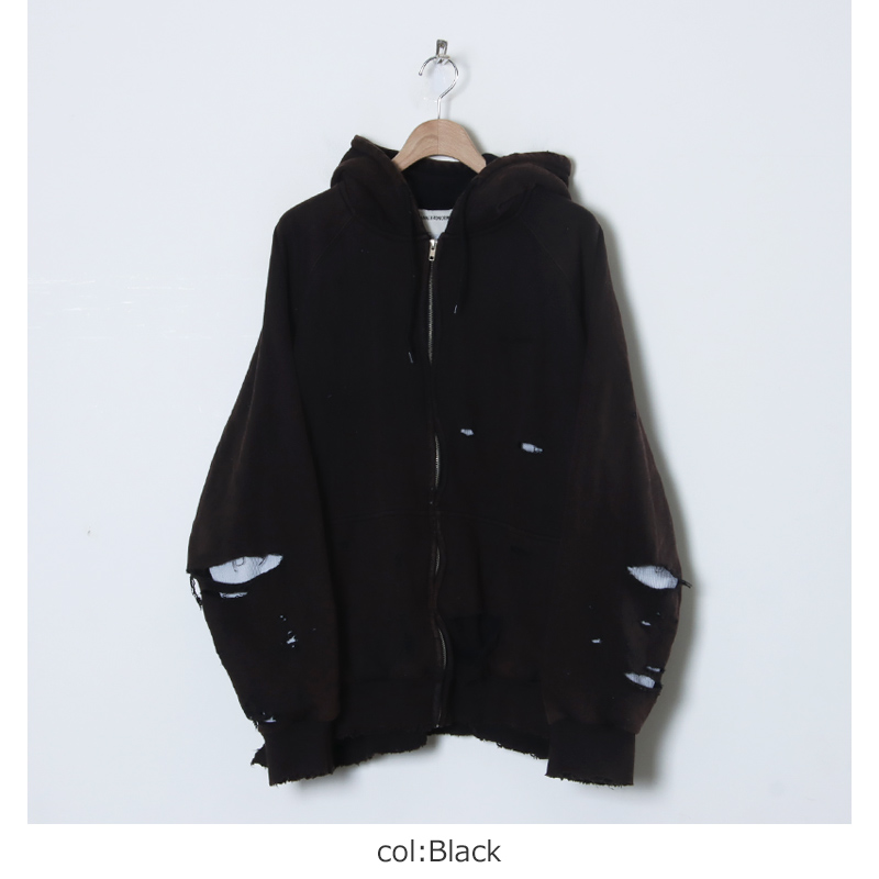 ANACHRONORM(ʥΡ) HARD DAMAGED INNER WAFFLE SWEAT PARKA