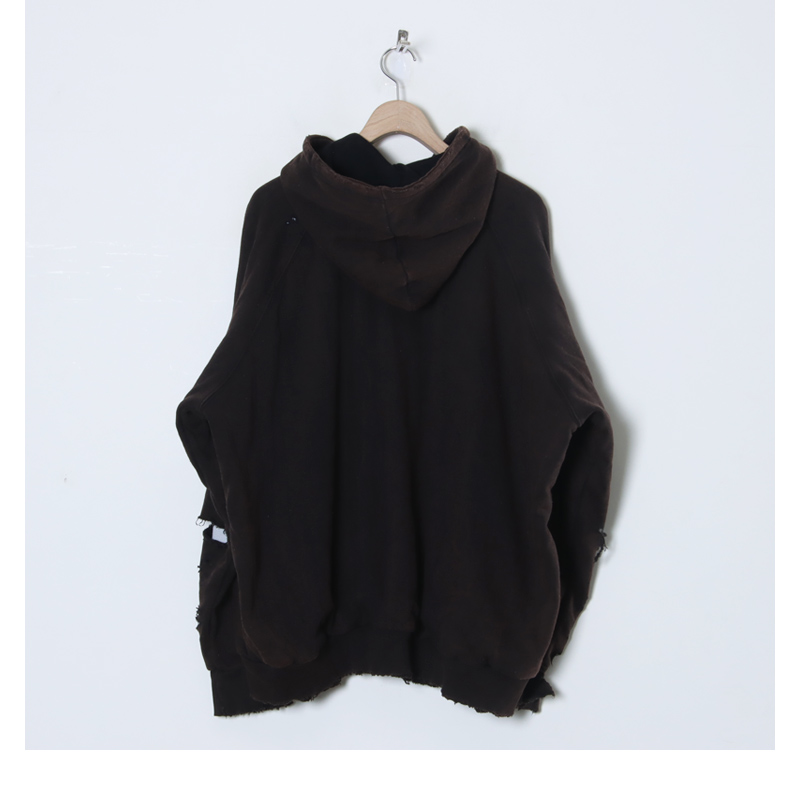 ANACHRONORM(ʥΡ) HARD DAMAGED INNER WAFFLE SWEAT PARKA
