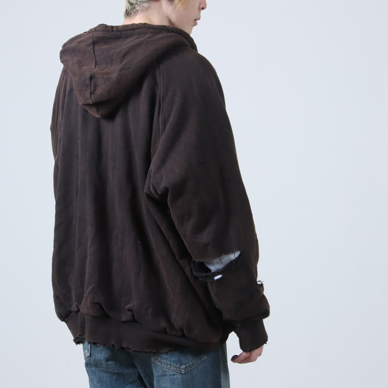 ANACHRONORM(ʥΡ) HARD DAMAGED INNER WAFFLE SWEAT PARKA