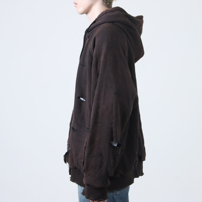 ANACHRONORM(ʥΡ) HARD DAMAGED INNER WAFFLE SWEAT PARKA