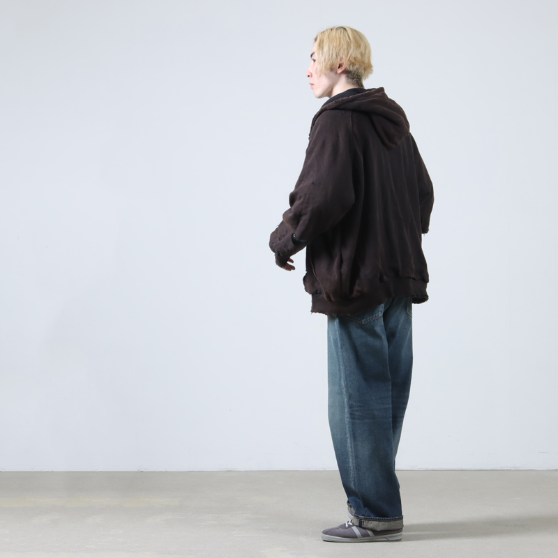 ANACHRONORM(ʥΡ) HARD DAMAGED INNER WAFFLE SWEAT PARKA