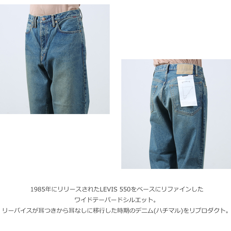 ANACHRONORM(ʥΡ) 80's WIDE 5P PANTS