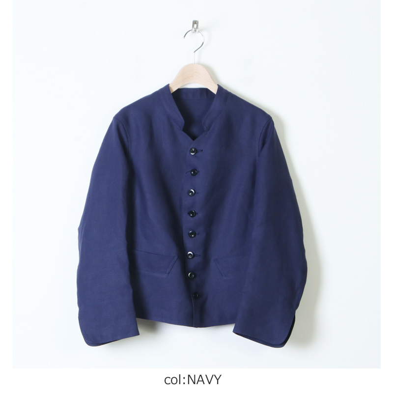 安い ANATOMICA DOLEMAN wild linen Irish - ノーカラージャケット