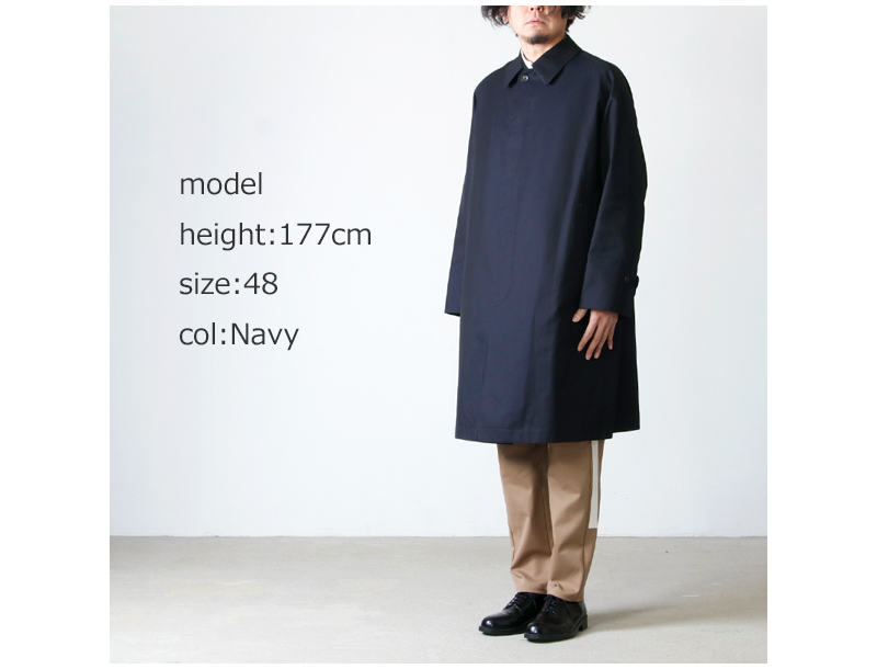 ANATOMICA (アナトミカ) SINGLE RAGLAN Ⅰ S PROOFED GABARDINE Navy 