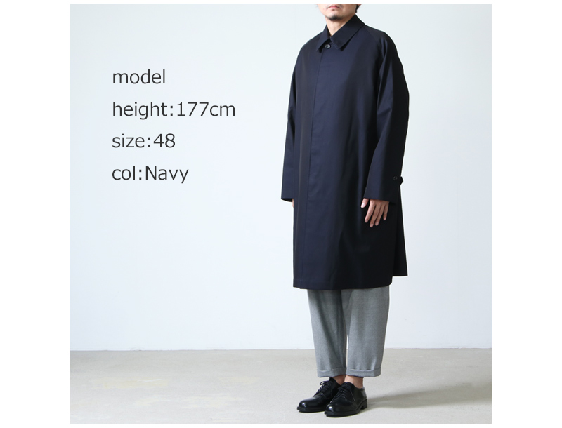 ANATOMICA SINGLE RAGLAN COAT Ⅰ NAVY 46 | www.myglobaltax.com