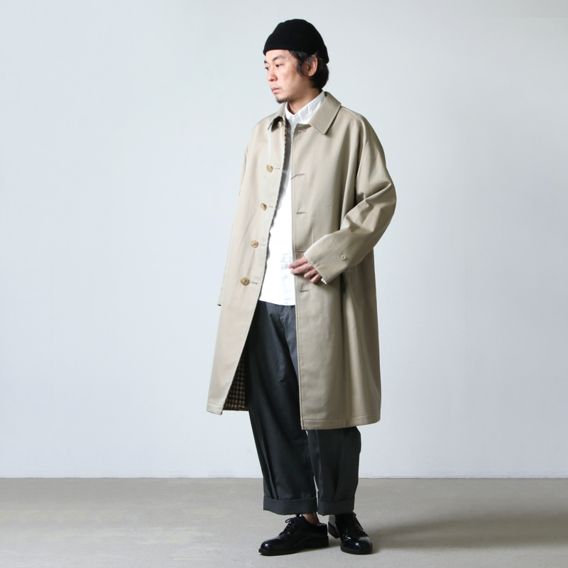 ANATOMICA (アナトミカ) SINGLE RAGLAN Ⅱ S-P GABARDINE Beige For Men / シングルラグラン2 ベージュ