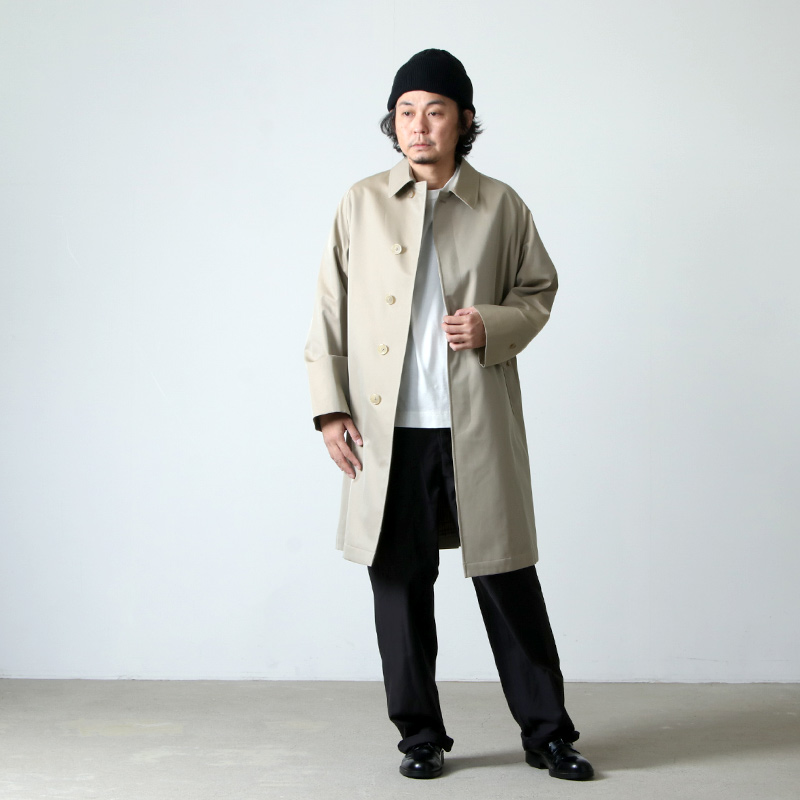 アナトミカSINGLE RAGLAN COAT 1GABARDINE BEIGE