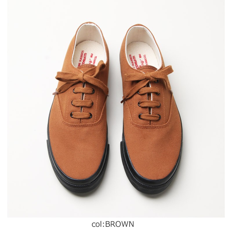 ANATOMICA (アナトミカ) WAKOUWA DECK SHOES LOW BLACK SOLE BROWN / ワクワデッキシューズローブラック ソールブラウン