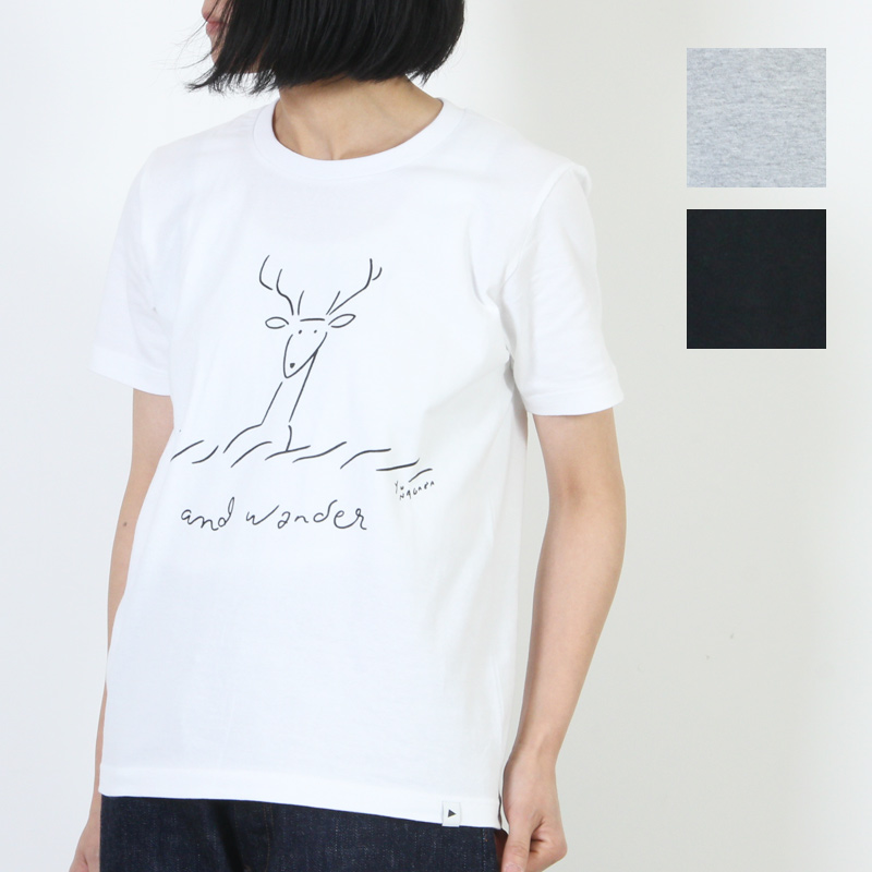 and wander (ɥ) deer printed T by Yu nagaba For Women size:00 / ǥץT ǥ