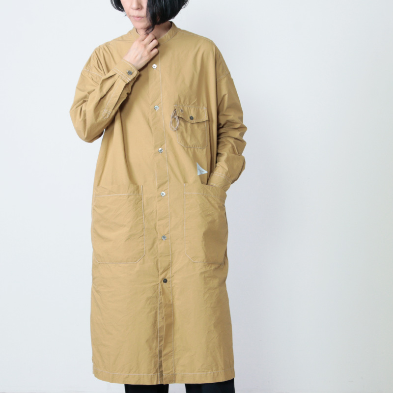 and wander (アンドワンダー) CORDURA typewriter long shirt for