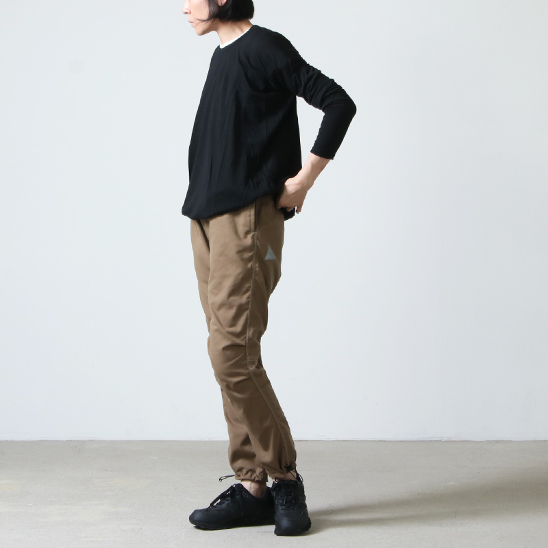 and wander (アンドワンダー) polyester climbing pants 