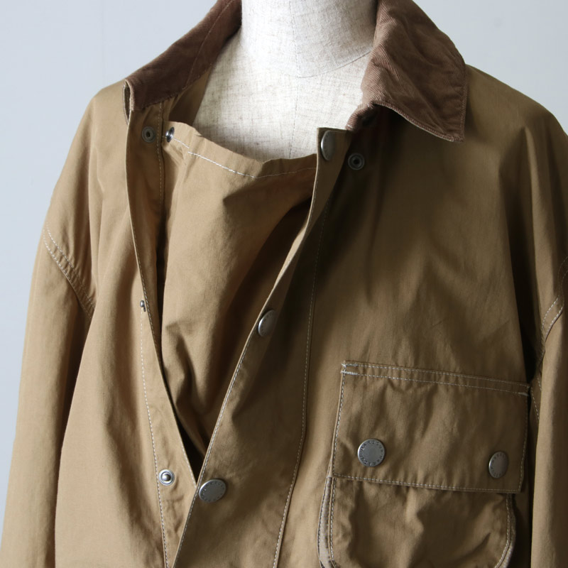 and wander (アンドワンダー) Barbour CORDURA solway shirt for woman 