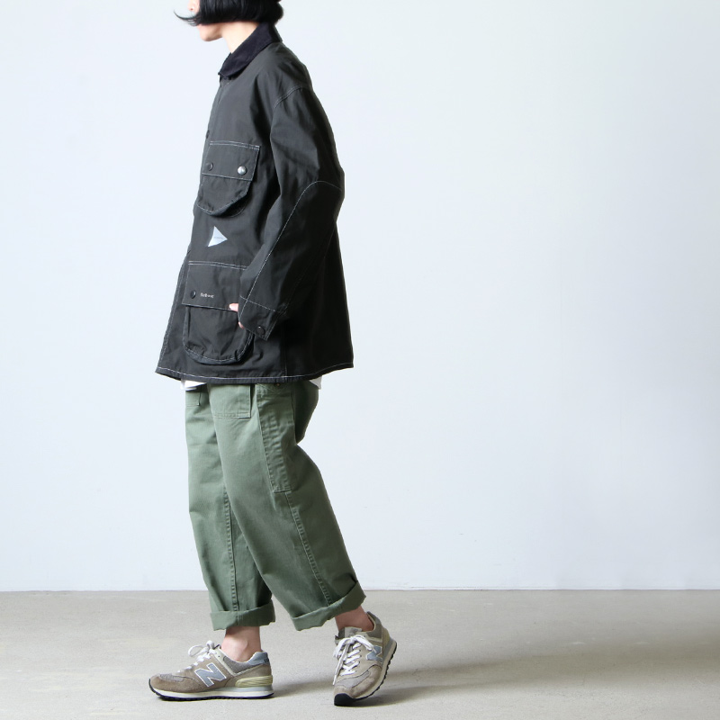 and wander (アンドワンダー) Barbour CORDURA solway shirt for woman ...