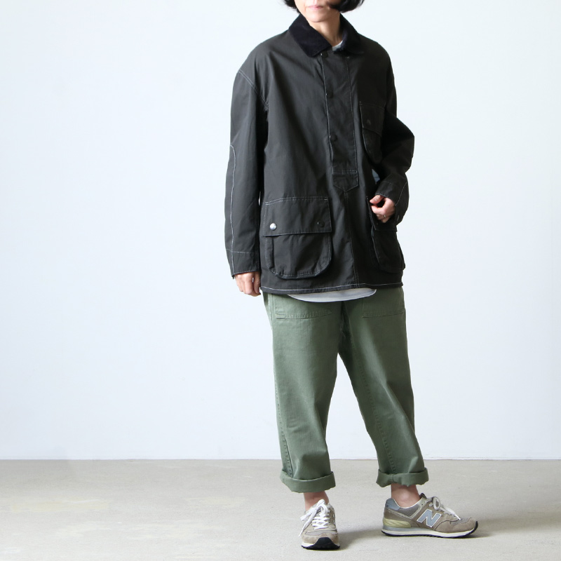 and wander (アンドワンダー) Barbour CORDURA solway shirt for woman ...