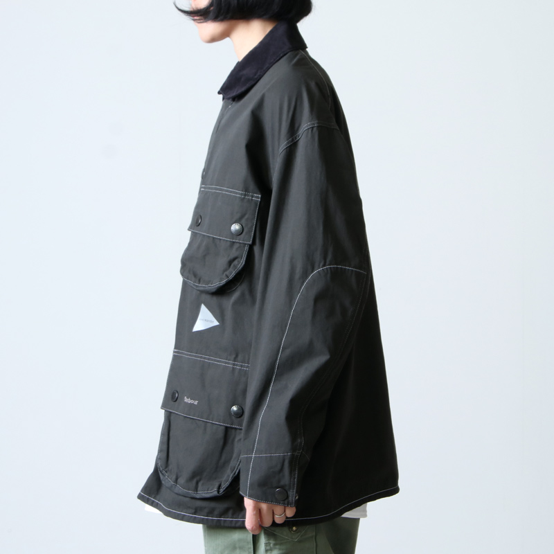 and wander (アンドワンダー) Barbour CORDURA solway shirt for woman ...