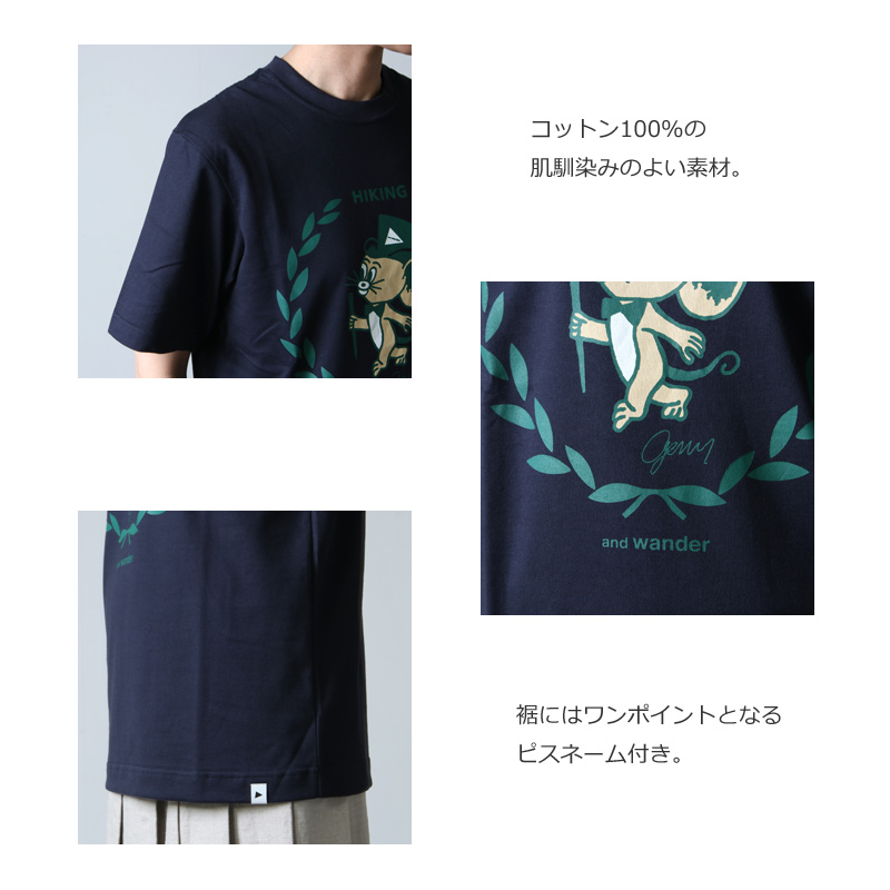 and wander(ɥ) JERRY T by JERRY UKAI short  sleeve T for woman