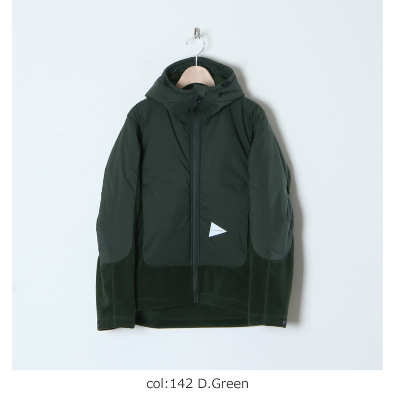 and wander (アンドワンダー) top fleece jacket / トップフリース 