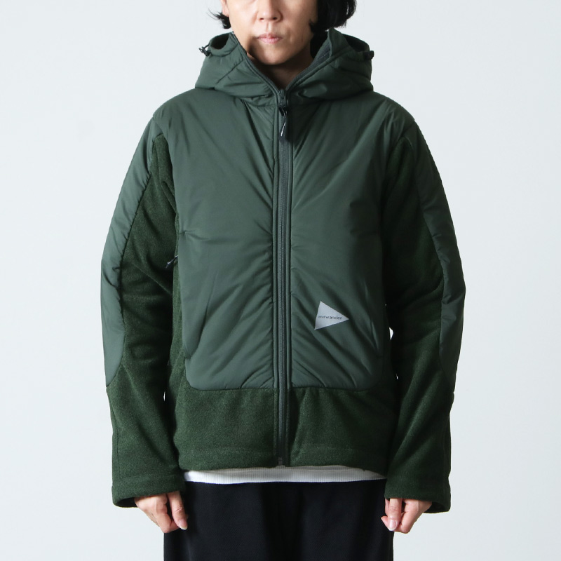 and wander (アンドワンダー) top fleece jacket / トップフリースジャケット