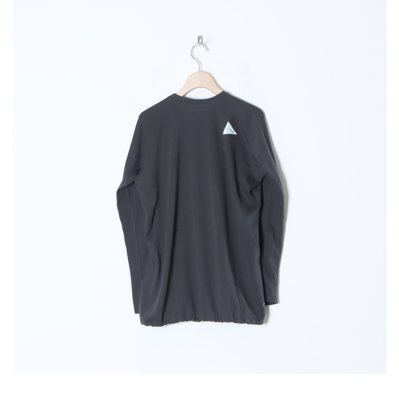 and wander (アンドワンダー) power dry jersey long sleeve T W 