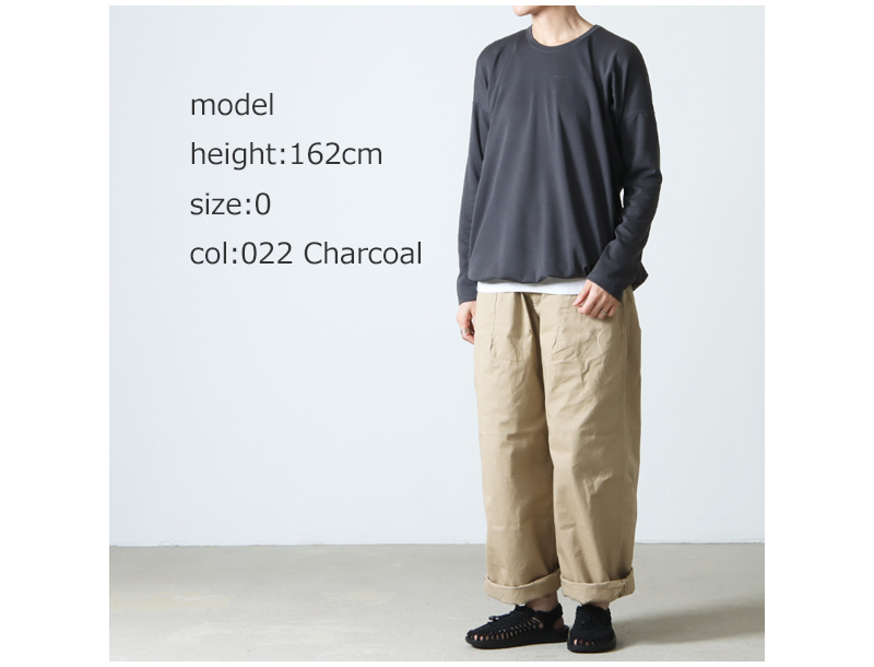 and wander(ɥ) power dry jersey  long sleeve T W