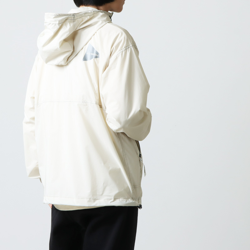 WOMENs S  アンドワンダー パーテックス ウィンド ジャケット PERTEX wind jacket ウィンドシェル フーディ AND WANDER 5742221305 イエロー系