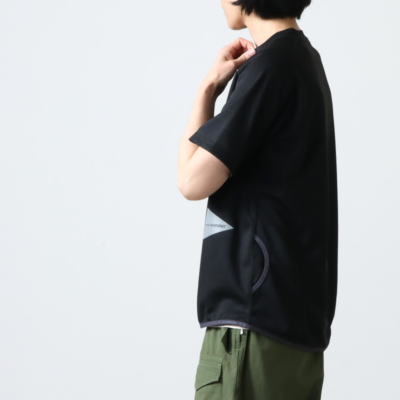 and wander (アンドワンダー) power dry jersey raglan SS T / パワー