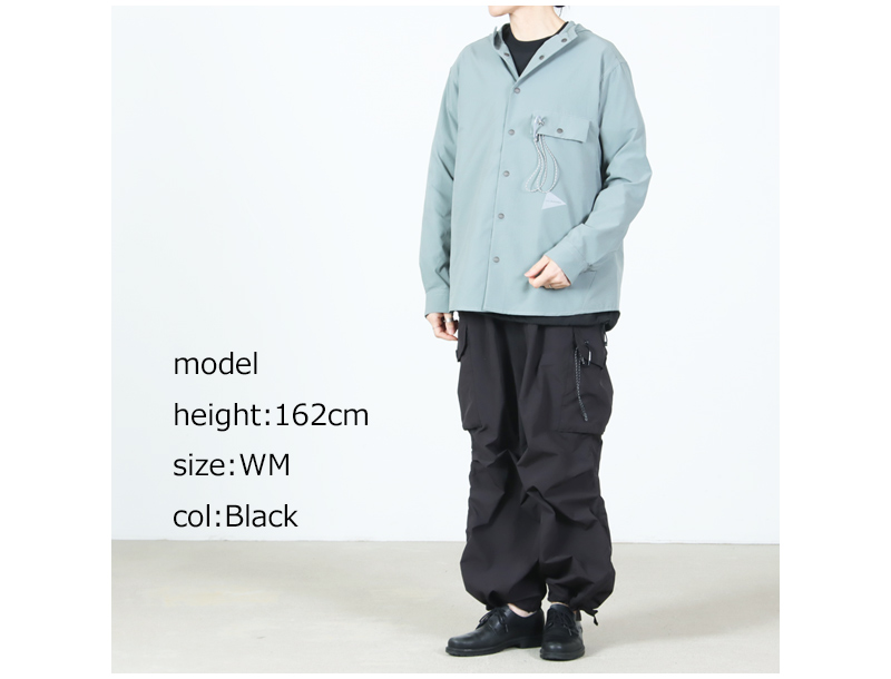 and wander(����ɥ�����) oversized cargo pants