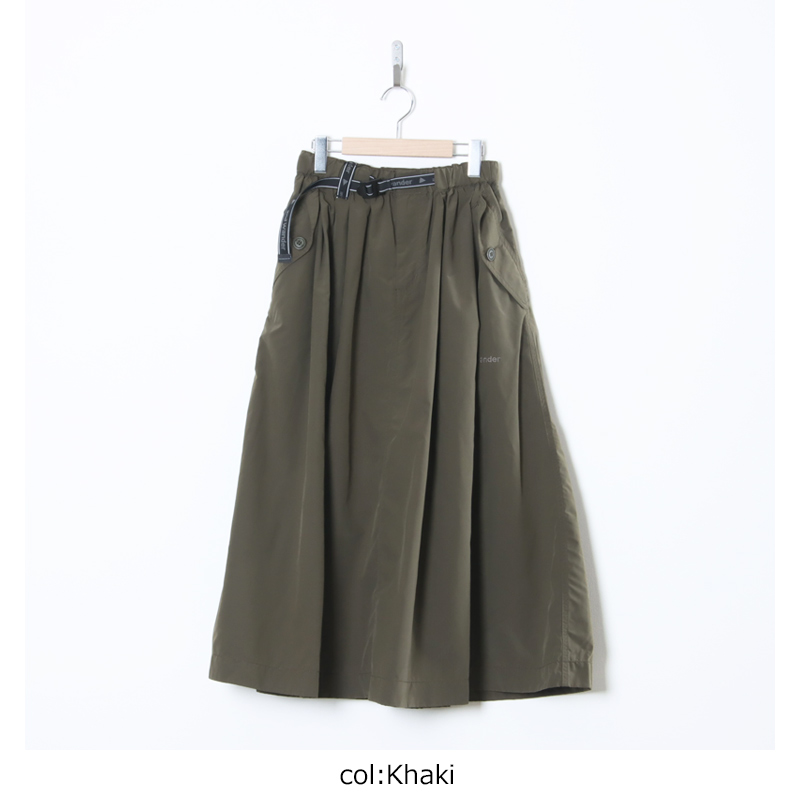 and wander(����ɥ�����) oversized cargo skirt ��W��