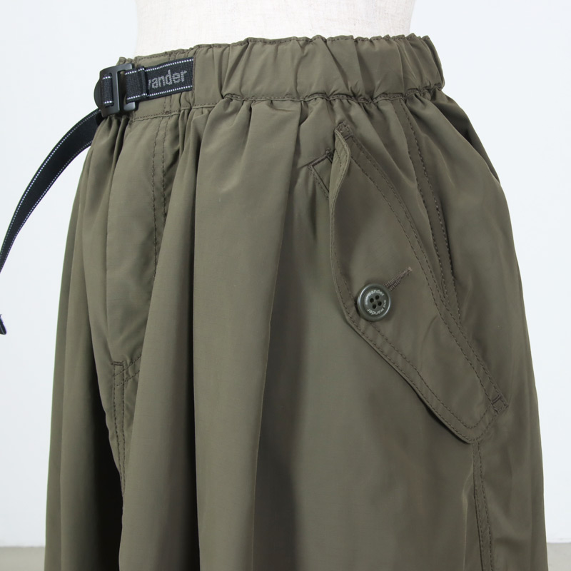 and wander(����ɥ�����) oversized cargo skirt ��W��