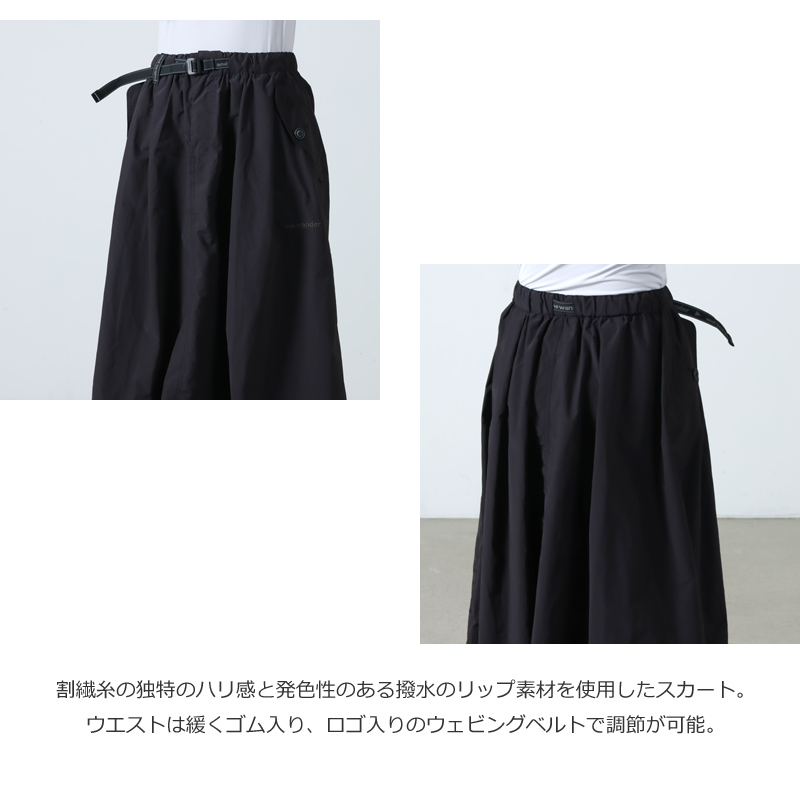 and wander(����ɥ�����) oversized cargo skirt ��W��