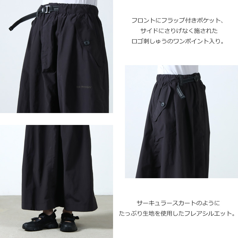 and wander(����ɥ�����) oversized cargo skirt ��W��
