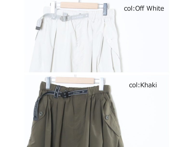 and wander(����ɥ�����) oversized cargo skirt ��W��