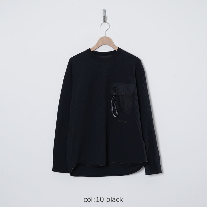 and wander(����ɥ�����) PE waffle LS T