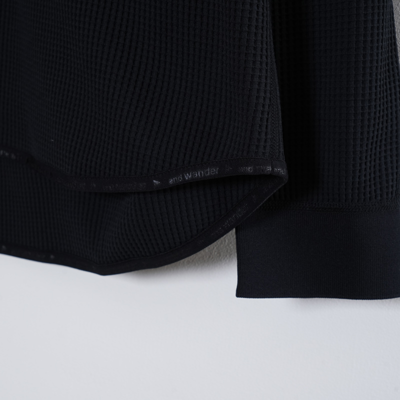 and wander(����ɥ�����) PE waffle LS T