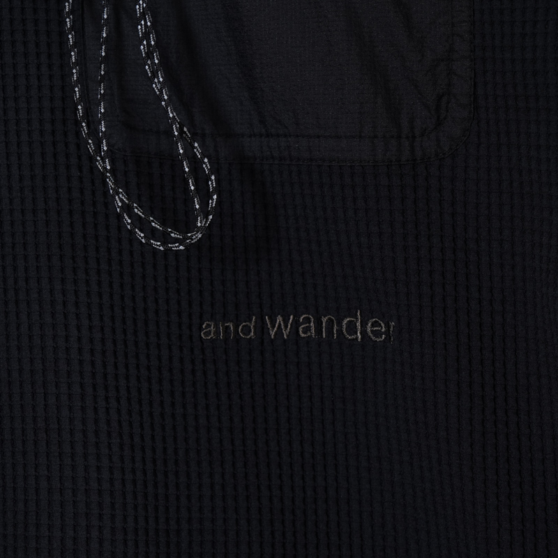 and wander(����ɥ�����) PE waffle LS T