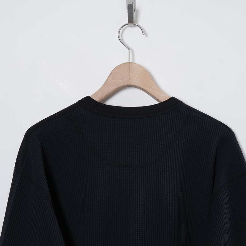 and wander(����ɥ�����) PE waffle LS T
