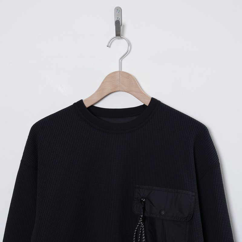 and wander(����ɥ�����) PE waffle LS T