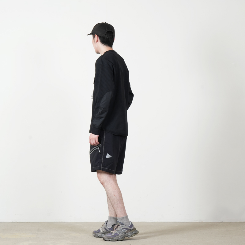 and wander(����ɥ�����) PE waffle LS T