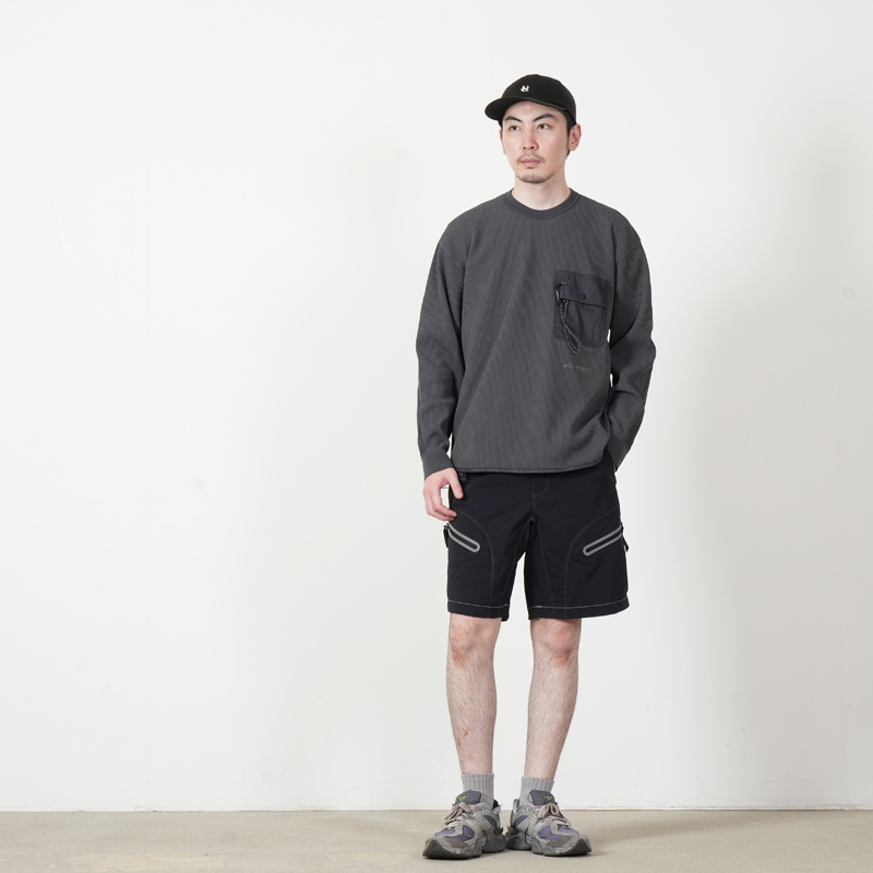 and wander(����ɥ�����) PE waffle LS T