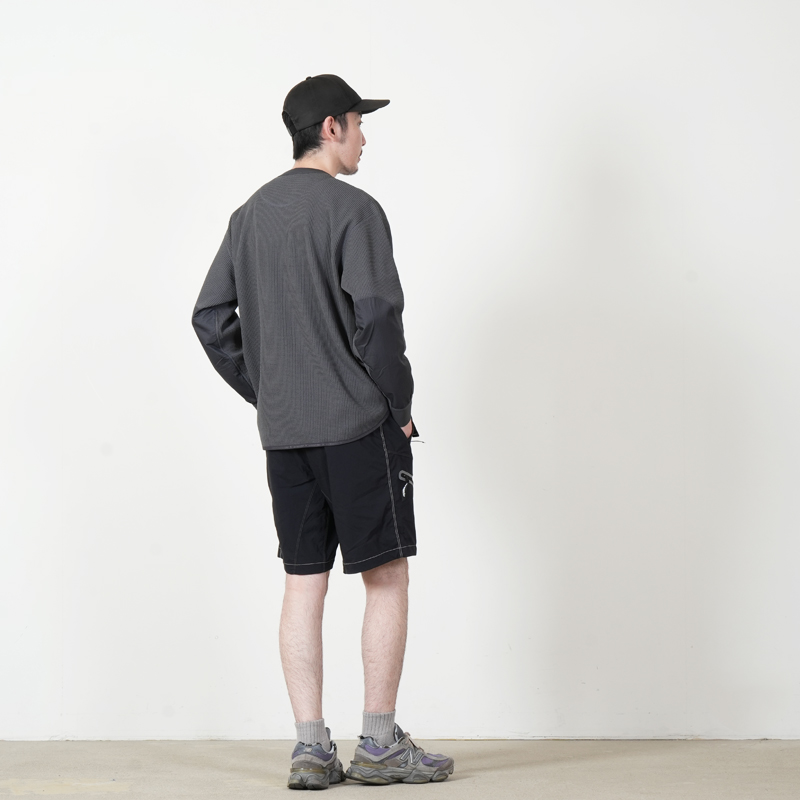and wander(����ɥ�����) PE waffle LS T