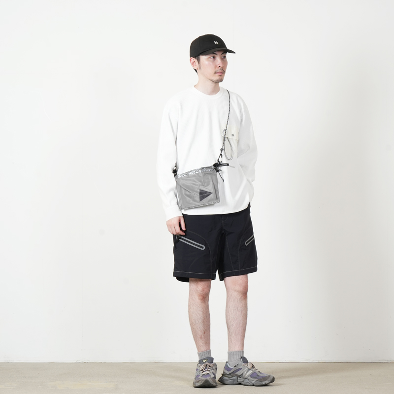 and wander(����ɥ�����) PE waffle LS T