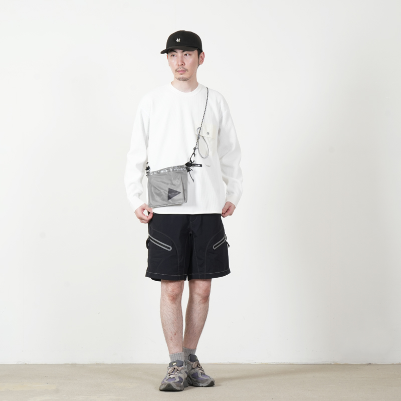 and wander(����ɥ�����) PE waffle LS T