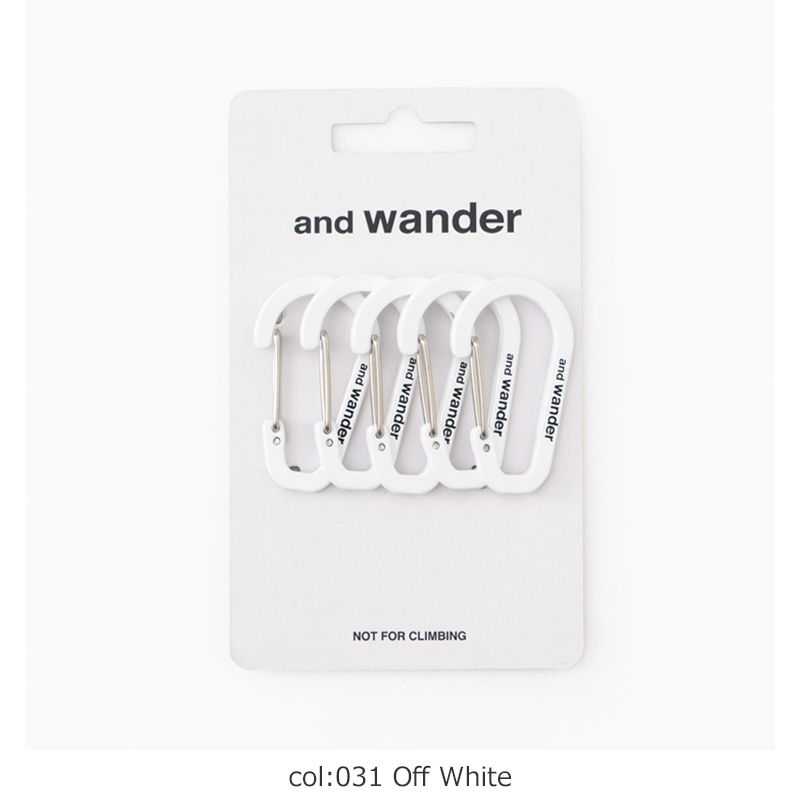 and wander(����ɥ�����) mini carabiner set