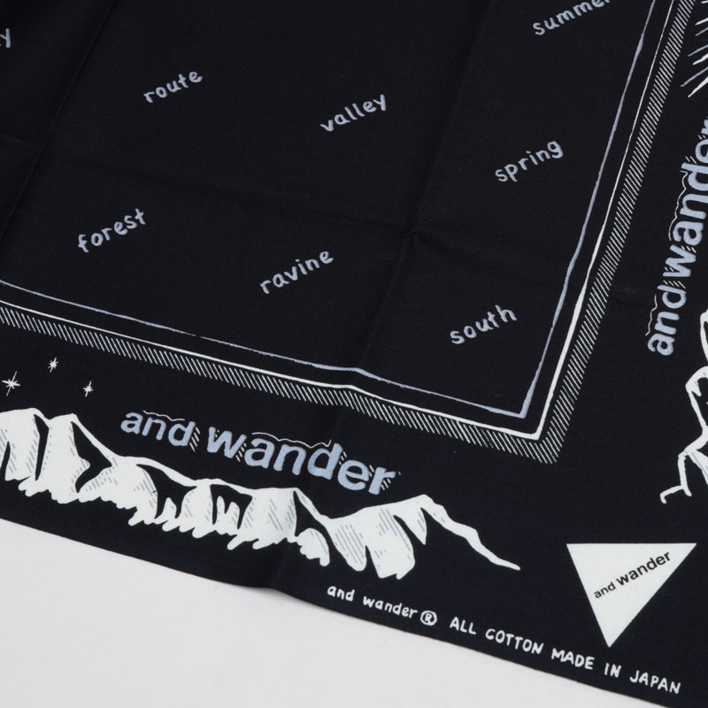 and wander(����ɥ�����) reflective words bandanna