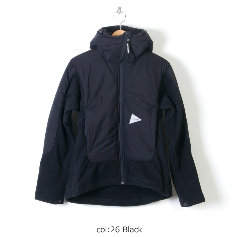 and wander (アンドワンダー) top fleece jacket for man / トップフリースジャケット メンズ