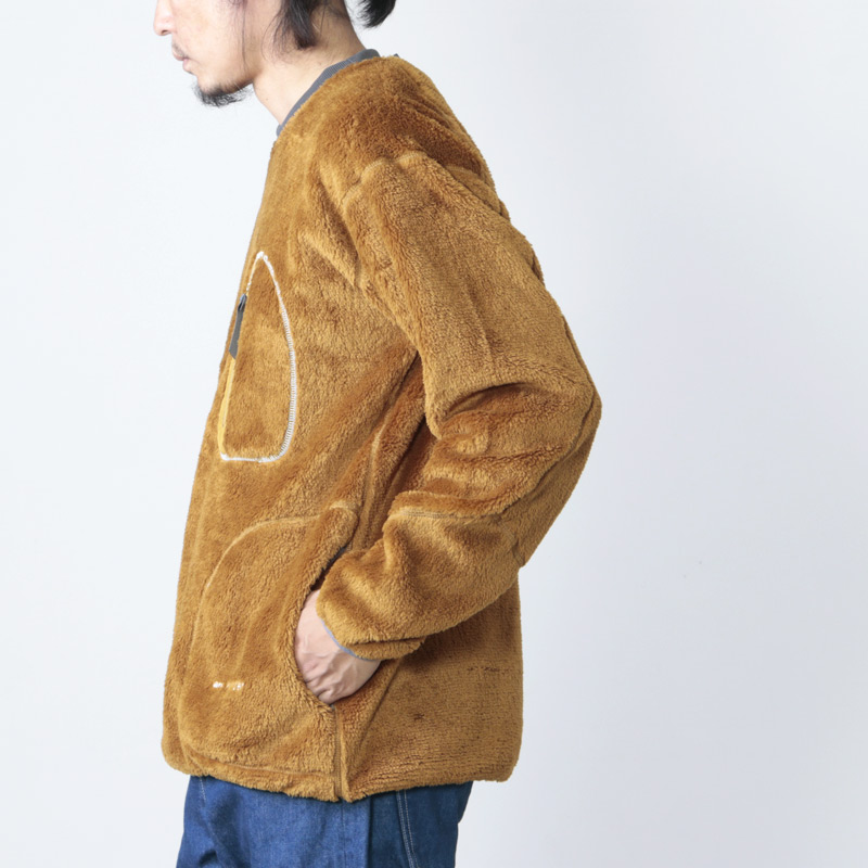 and wander (アンドワンダー) high loft fleece pullover for man ...