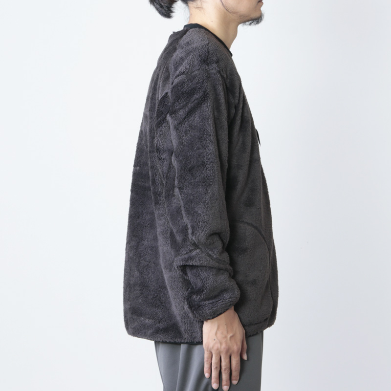 and wander (アンドワンダー) high loft fleece pullover for man 