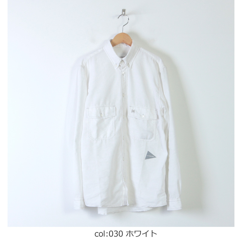 and wander (アンドワンダー) dry linen shirt for man / ドライリネンシャツ メンズ