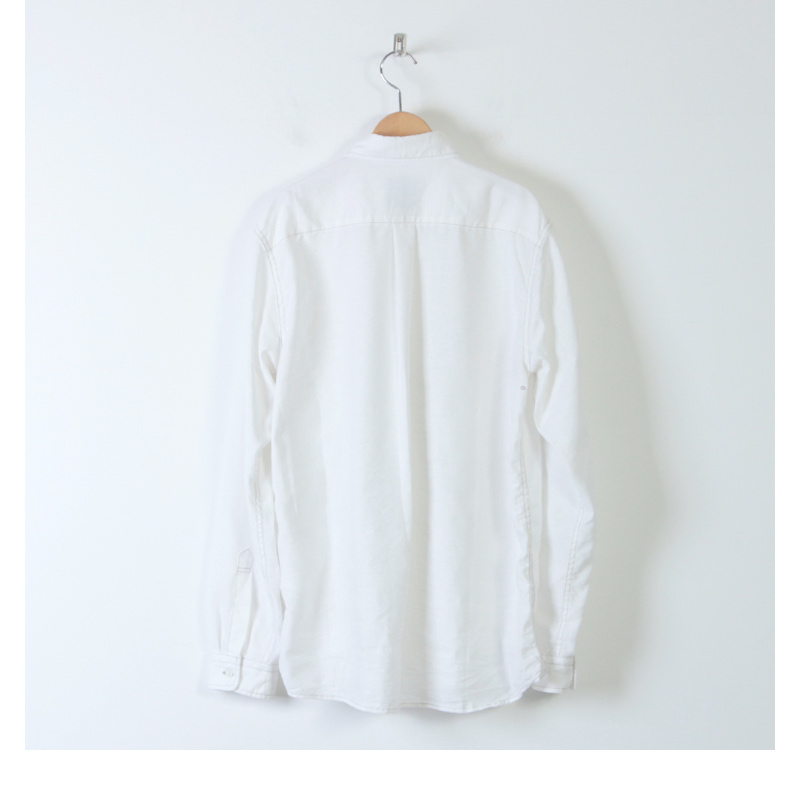 and wander (アンドワンダー) dry linen shirt for man / ドライリネンシャツ メンズ